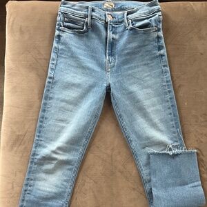 MOTHER jeans "The Midrise Dazzler" in Riding the Cliffside size 28